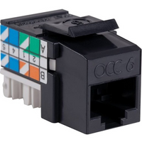 OCC KMJA600 KMJ Category Jack, Universal 568A/B Wiring, White