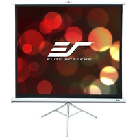 Elite Screens T113NWS1 Tripod Series 113" Portable Tripod Projection Screen, MaxWhite 2 Screen, Matte White