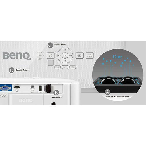 BenQ EH600 1080p Wireless Portable Smart Business Projector, iPhone and Android Mirroring Compatibility