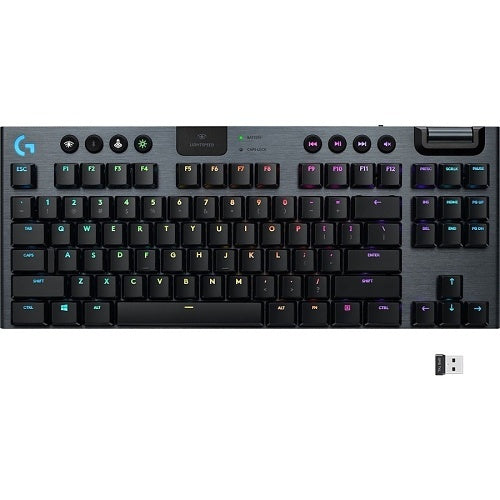 Logitech 920-009512 G915 TKL Tenkeyless LIGHTSPEED Wireless RGB Mechanical Gaming Keyboard - keyboard - black