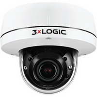 3xLOGIC VX-5M-OD-RIAW VISIX 5MP Indoor/Outdoor Dome IP Camera with Remote Focus, 2.7-13.5mm Lens, White