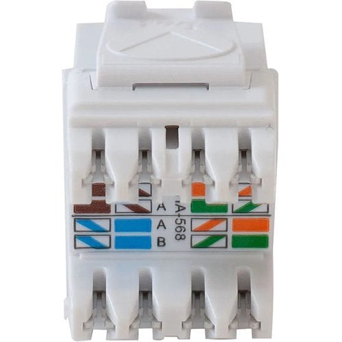 ICC IC107GACWH CAT6A RJ45 Keystone Jack for HD Style, 25-Pack, White