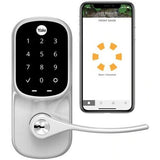 Yale Locks YRL226-CBA-619 Yale YRL226-CBA-619 Assure Lever Touchscreen Keypad Lever Lock with Wi-Fi and Bluetooth, Satin Nickel