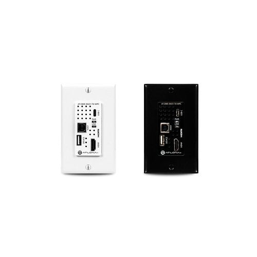 Atlona AT-OME-SW21-TX-WPC Wallplate HDBaseT Transmitter for HDMI and USB-C with USB Hub