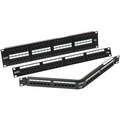 OCC ACC2488/110A5E-R Rack Mount Angled Patch Panel, 568A/B Wired, 24-Port, 1U