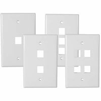 Dynacom 10600-SP1-WH Wall Plate, 1-Port White