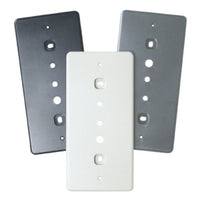 Honeywell OAMAP30 Single Gang Adapter Plate, 3-Set, Black, Charcoal and Gray