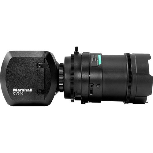 Marshall CV346 Compact Full HD Camera with CS/C Lens Mount, 1920x1080p at 60 fps, 3G/HD-SDI & HDMI Output