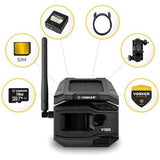 Vosker V150-USA V150 Solar Powered 4G LTE Cellular Outdoor Security Camera, Black