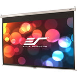 Elite Screens M100XWH Manual Series 100" 16:9, Pull Down Manual Projector Screen with AUTO LOCK, Movie Home Theater 4K Ultra HD 3D Ready