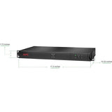 APC SC500RM1U Smart-UPS Line Interactive 4-NEMA 5-15R Outlets, 1U RMS, 500VA, 120V, Black