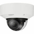 Hanwha XNV-C7083R/KEX Series 4MP Outdoor IR Vandal Dome IP Camera, 2.8-12mm Motorized Varifocal Lens, White, TAA Compliant