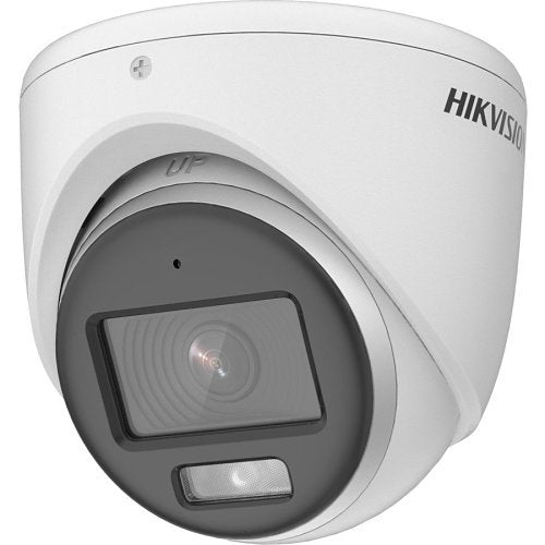 Hikvision DS-2CE70KF0T-MFS ColorVu 5MP Audio Turret Camera with Built-in Microphone, 2.8mm Fixed Lens, White