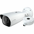 Speco O8B9M 8MP IR Bullet IP Camera with Advanced Analytics and Junction Box, 2.8-12mm Motorized Lens, White