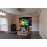 Elite Screens ELECTRIC180H2 Spectrum Series Electric Motorized Projection Screen, 180", Black