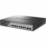 D-Link DSS-200G-10MPP 8-Port Gigabit PoE++ Smart Switch with 2-Port SFP, 242W PoE Budget, 802.3bt, 90W Max per PoE Port