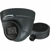 Speco O8FT1 Flexible Intensifier 4K 8MP IR Turret IP Camera with Advanced Analytics and Junction Box, 2.8mm Fixed Lens, Dark Gray