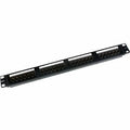 Paige 71093148M 48Port, CAT6 Patch Panel, Black Face with Jacks, Metal, 3PP/6-48C