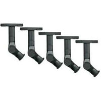 Sanus WMS5B WMS5 Speaker Wall Mounts for Surround Sound - 5 Pack (Black)