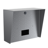 PEDESTAL PRO 1210HOU-2NIP-01-304 12" x 10" Landscape Stainless Housing fits 2NIP Indoor Touch 2.0