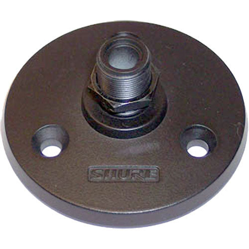 Shure A13HD Heavy-Duty Mounting Flange for Gooseneck and Shaft Microphone Mounts (Matte Black)