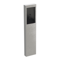 PEDESTAL 124TOW-MVI-002-304 54" Stainless Pedestal - KeyCom LITE Flush