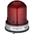 Edwards Signaling 125HALSR120A 1125 Class Steady-On Halogen Beacon for NEMA 4X Applications Gray Base, Red, 120V AC 50/60 Hz, 0.200A