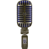 Shure Super 55 Supercardioid Dynamic Microphone (Chrome with Blue Foam)