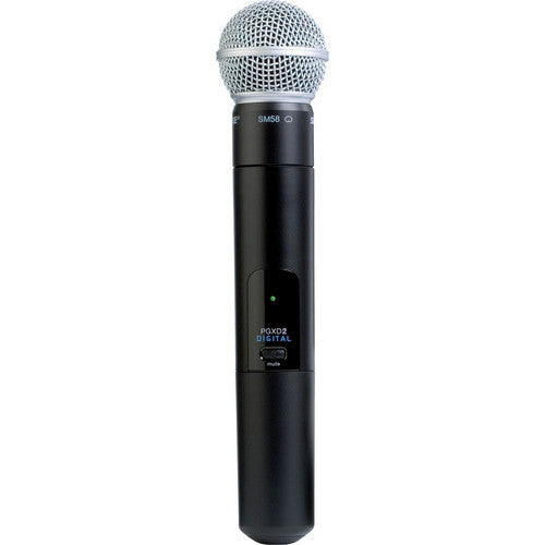 Shure PGXD2/SM58 Digital Wireless Handheld Microphone Transmitter with SM58 Capsule