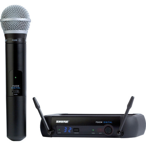 Shure PGXD24/PG58 Digital Wireless Handheld Microphone System with PG58 Capsule (900 MHz)