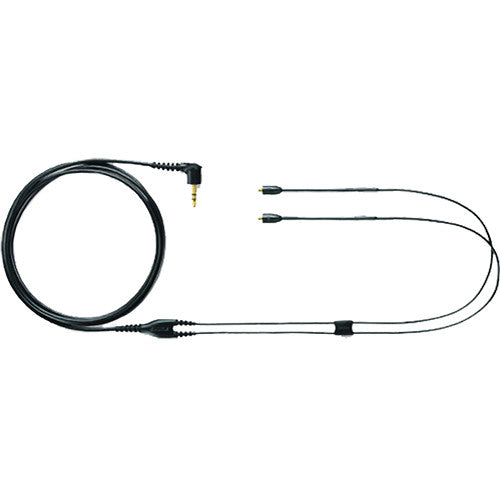 Shure EAC64BK Earphone Cable with Gold-Plated MMCX Connectors (Black, 64")