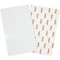 HID 1324GAV21 Direct Image PVC 20 Mil Glossy Adhesive Back Label, ProxCard II Size with Slot Punch, White