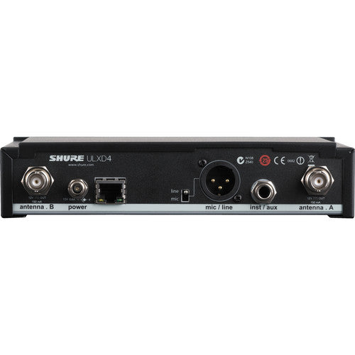 Shure ULXD4 Single-Channel Digital Wireless Receiver (G50: 470 to 534 MHz)