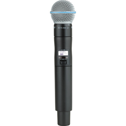 Shure ULXD2/B58 Digital Handheld Wireless Microphone Transmitter with Beta 58A Capsule (G50: 470 to 534 MHz)