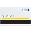 HID 1336LGSMN DuoProx II 1336 Printable Prox Card with Magnetic Stripe, Programmed, Glossy Front, HID Logo Back, Matching Numbers, No Slot, White