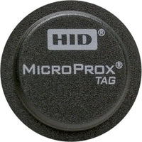HID 1391LSSSN MicroProx 1391 Proximity 125 kHz Adhesive Tag, Programmed, Sequential Numbers, HID Logo, Gray