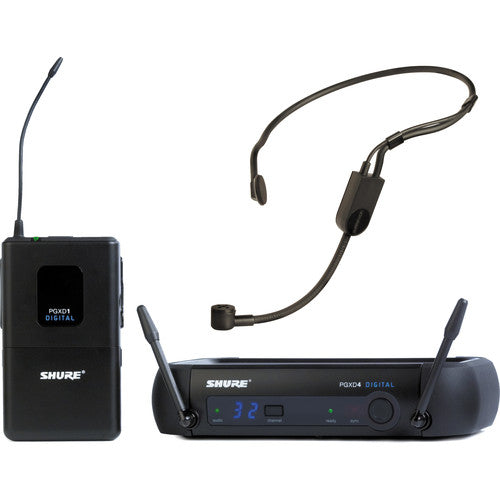 Shure PGXD14/PGA31 Digital Wireless Cardioid Headset Microphone System (900 MHz)