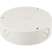 Hanwha SBV-136B Waterproof Back Box with Knockouts for Select SNV, SCV, and QNV Series Dome Cameras, Ivory
