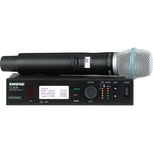 Shure ULX-D Digital Wireless Handheld Microphone Kit with Beta 87A Capsule (G50: 470 to 534 MHz)