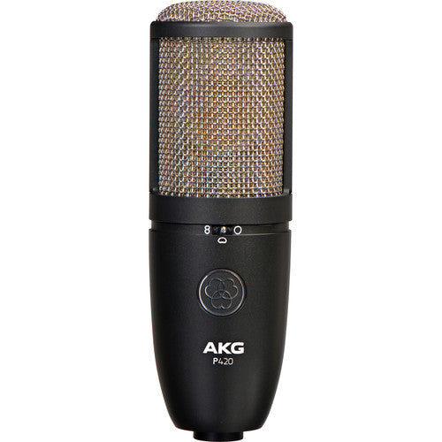 AKG 3101H00430 P420 Large-Diaphragm Multipattern Condenser Microphone (Black)