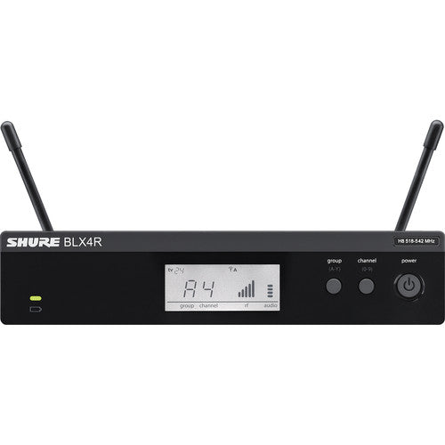 Shure BLX24R/B58 Rackmount Wireless Handheld Microphone System with Beta 58A Capsule (H10: 542 to 572 MHz)