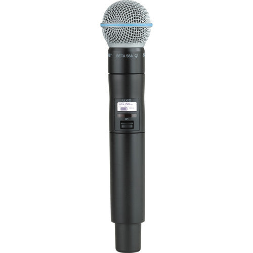 Shure ULXD2/B58 Digital Handheld Wireless Microphone Transmitter with Beta 58A Capsule (X52: 902 to 928 MHz)