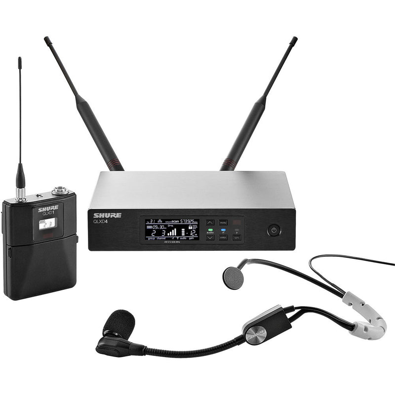 Shure QLXD14/SM35 Digital Wireless Cardioid Performance Headset Microphone System (X52: 902 to 928 MHz)