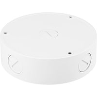 Hanwha SBV-136BW Back Box with Knockouts for Dome Cameras, White