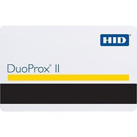 HID 1536LGGAN DuoProx II 1536 Printable Composite Proximity Card, Programmed, Glossy Front and Back, Slot Dots Back, Mat