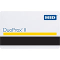 HID 1536LGGMV DuoProx II 1536 Printable Composite Proximity Card, Programmed, Glossy Front and Back, Slot Dots Back, Matching Numbers, Vertical Slot, White
