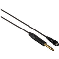 Shure WA305 1/4" Instrument to TA4F Cable for Shure Transmitters (3')