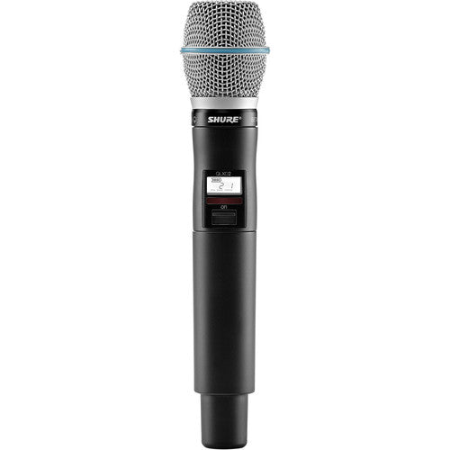 Shure QLXD2/B87C Digital Handheld Wireless Microphone Transmitter with Beta 87C Capsule (J50A: 572 to 608 + 614 to 616 MHz)