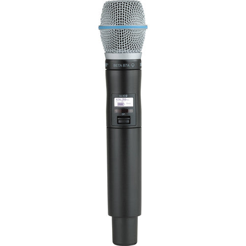 Shure ULXD2/B87A Digital Handheld Wireless Microphone Transmitter with Beta 87A Capsule (J50A: 572 to 608 + 614 to 616 MHz)