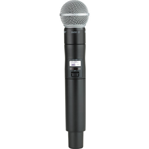 Shure ULX-D Digital Wireless Handheld Microphone Kit with SM58 Capsule (J50A: 572 to 608 + 614 to 616 MHz)